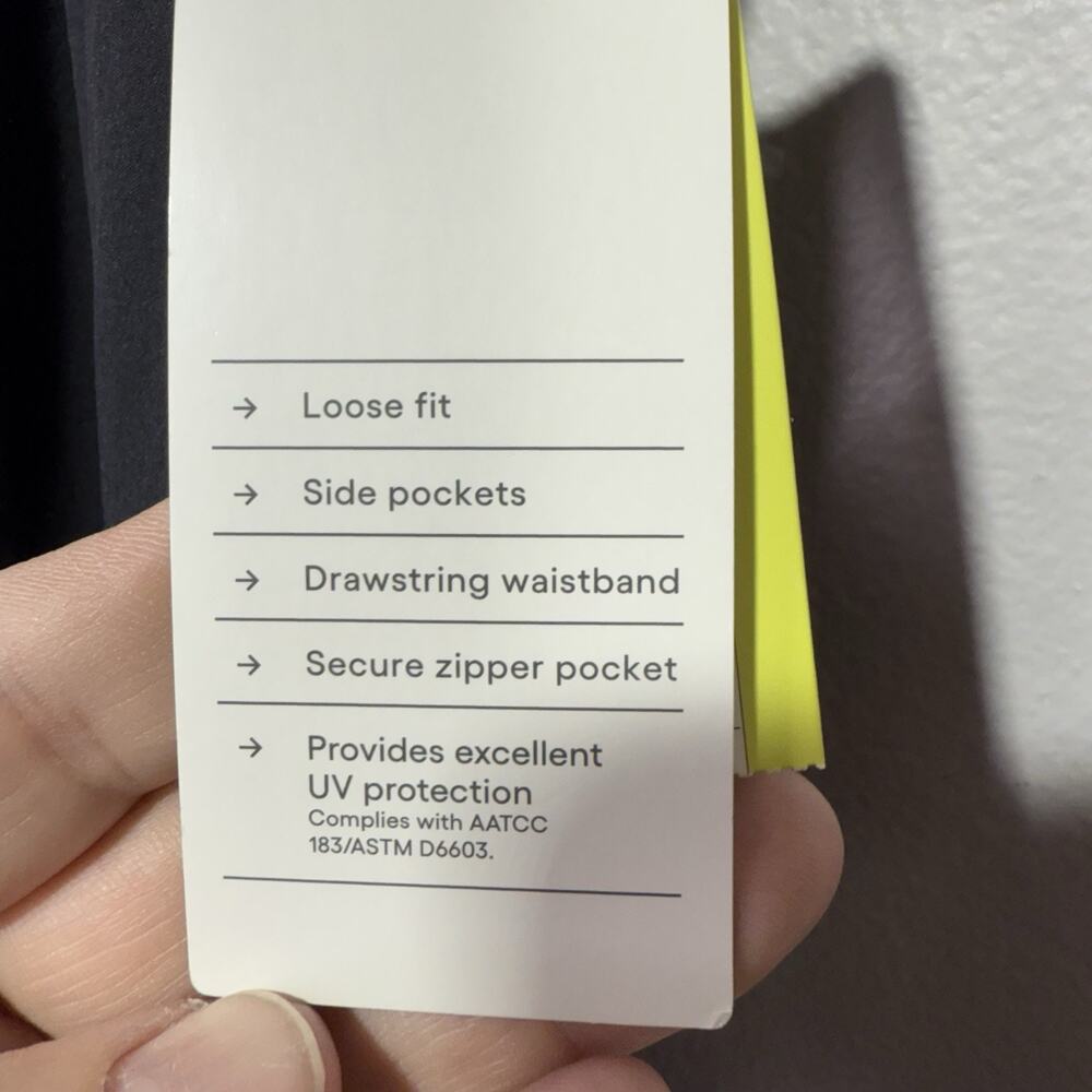 All in Motion Women’s XXL Black Woven Wide Leg Pants Loose Fit Drawstring Waist - Picture 9 of 10